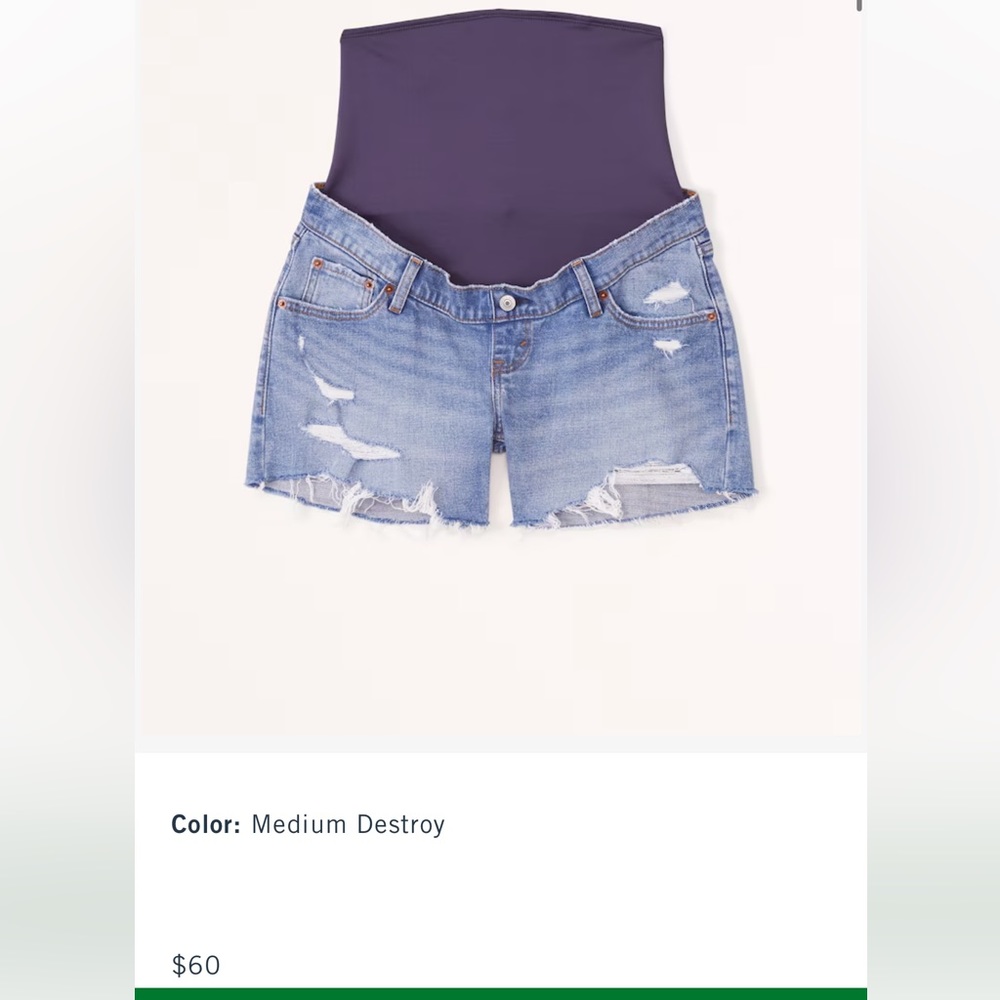 Abercrombie maternity shorts
